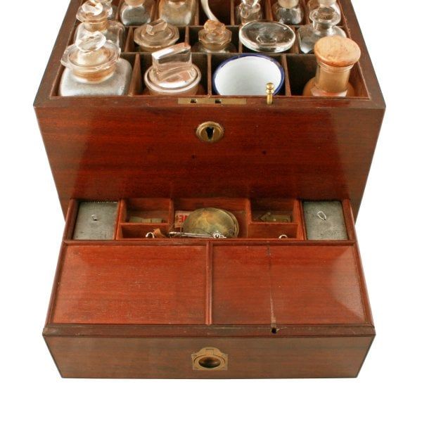 Antique Georgian Mahogany Apothecary Box 