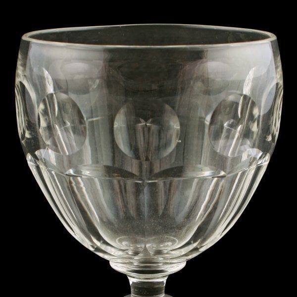 Antique Set of Six Georgian Style Glass Rummers 