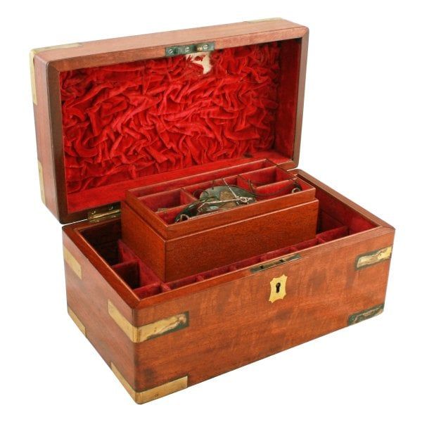 Antique Georgian Mahogany Apothecary Box 