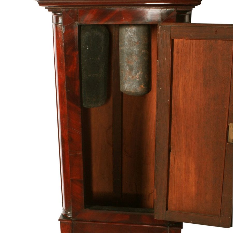 Antique "Burns at the Plough" Grandfather Clock 