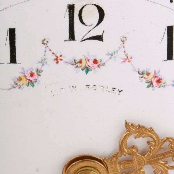 Antique Samuel Marti Tortoiseshell Mantel Clock 