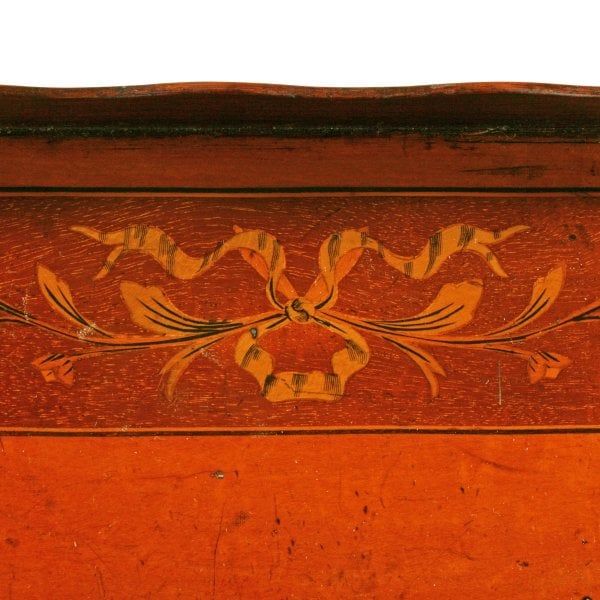 Antique 19th Century Marquetry Inlaid Tray 