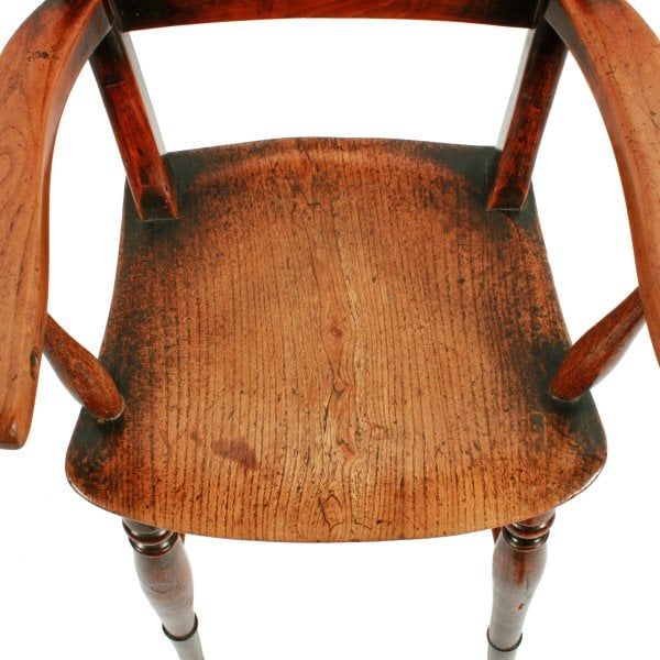 Antique Country Elm Child's High Chair 