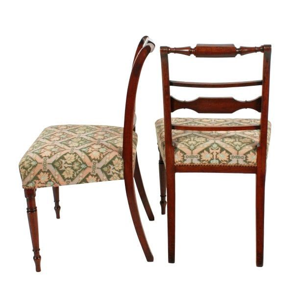 Antique Eight Georgian Mahogany Chairs 