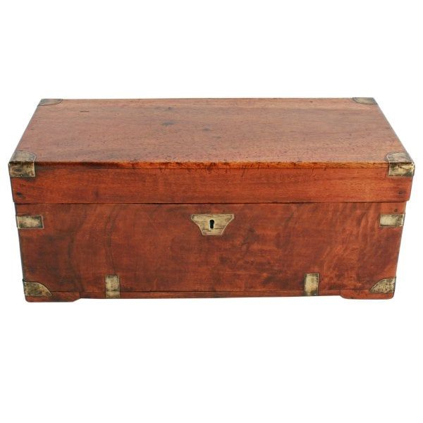 Antique Small Camphor Wood Document Box 