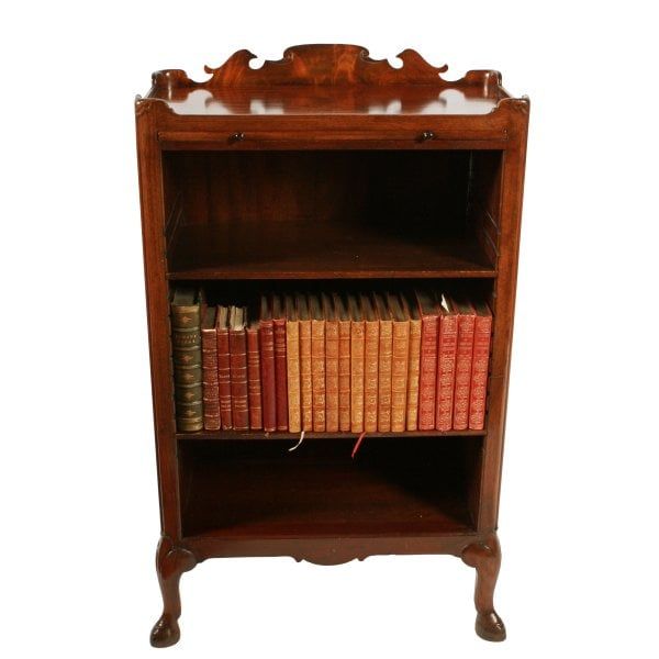 Antique Georgian Style Open Bookshelves 