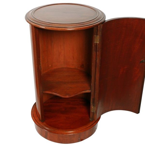 Antique Pair of Mahogany Pedestal Cabinets 