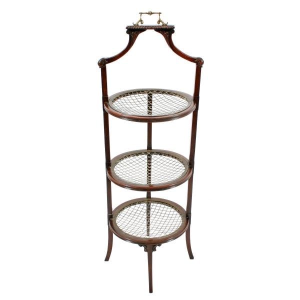 Antique 19th Century Three Tier Plate Stand 