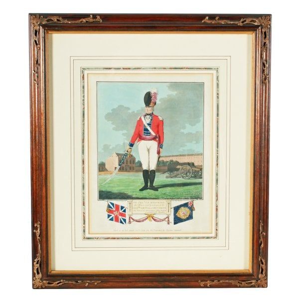 Antique Set of Six British Volunteers Prints 