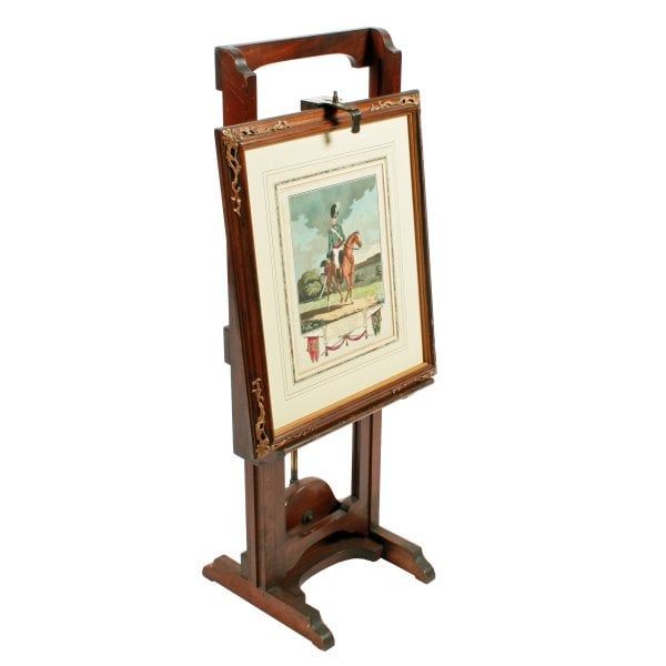 Antique Early 20th Century Mahogany Easel 