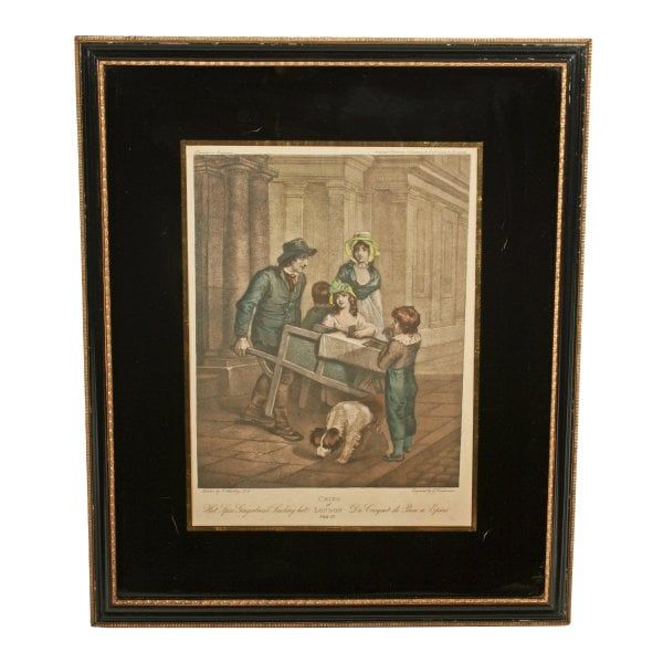 Antique Collection of 7 "Cries of London" Prints 