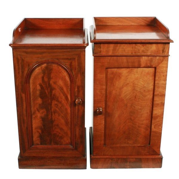 Antique Two similar 19thc Bedside Cabinets  