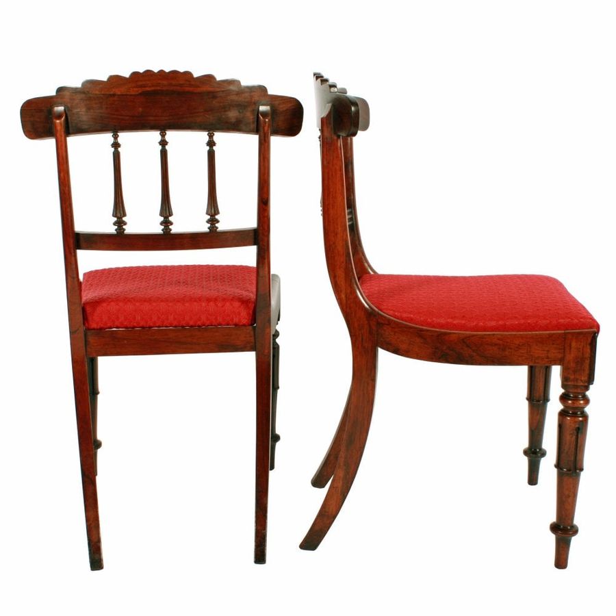 Antique Six George IV Rosewood Chairs 