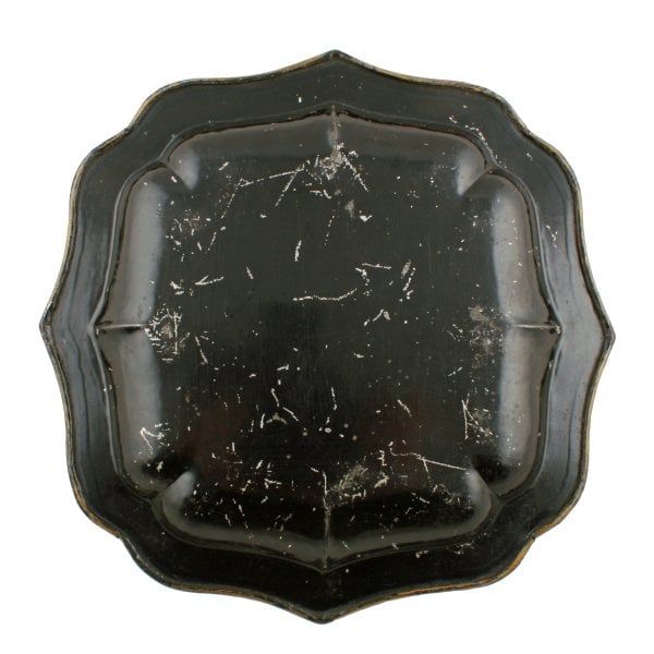 Antique Small Toleware Shaped Tray 