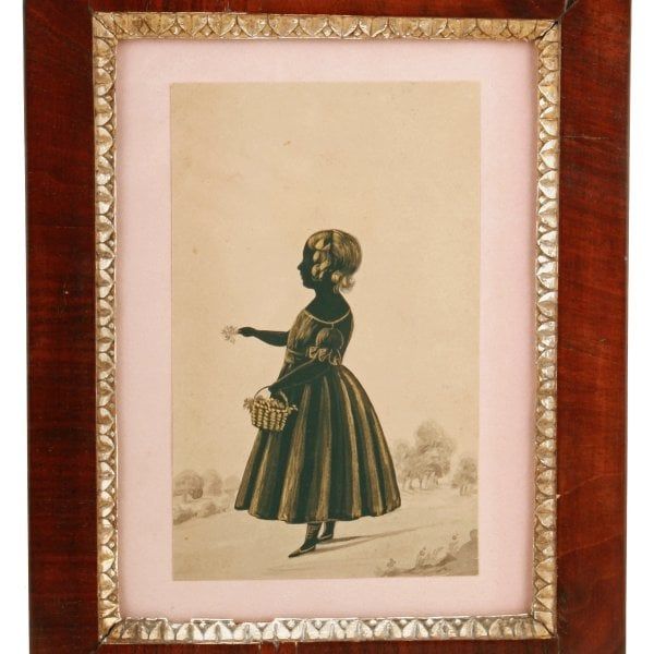 Antique Regency Silhouette of a Girl 