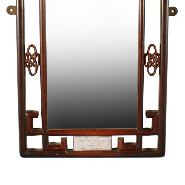 Antique 20th Century Chinese Wall Mirror 