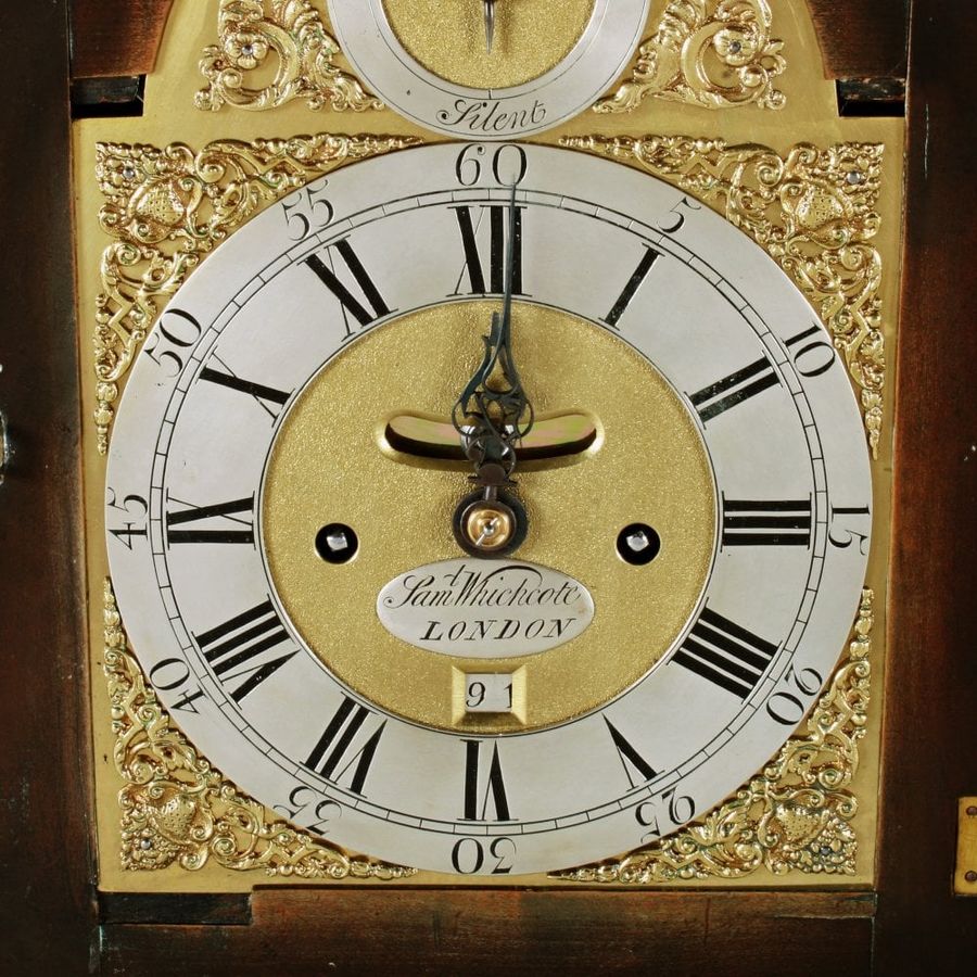 Antique George II Bracket Clock by Samuel Whichcote 