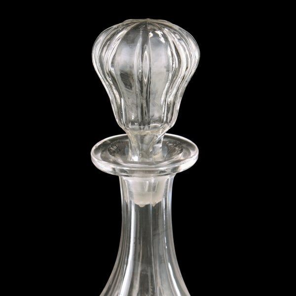 Antique Victorian Mallet Shaped Decanter 