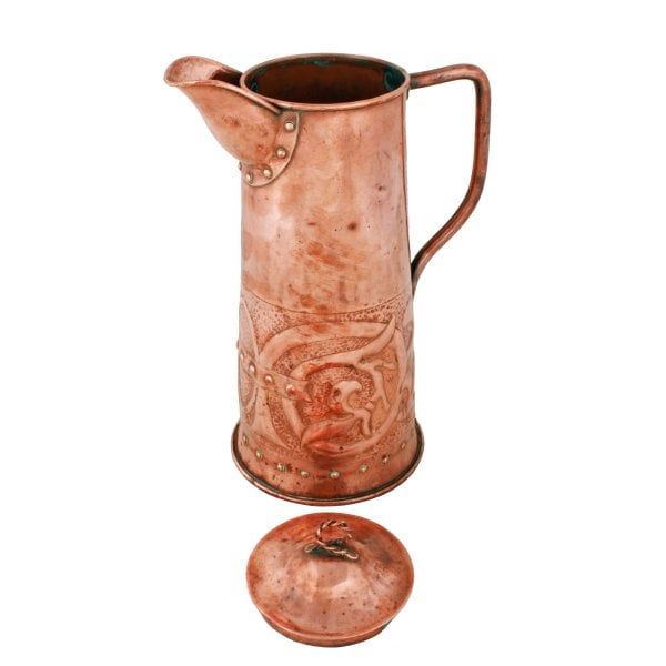Antique Arts & Crafts Copper Jug 