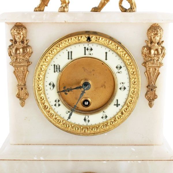 Antique 19th Century French Marble Clock 