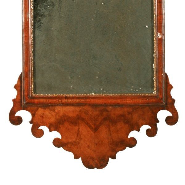 Antique 18th Century Style Walnut Mirror 