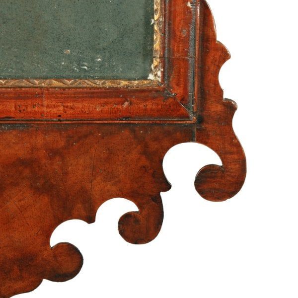 Antique 18th Century Style Walnut Mirror 