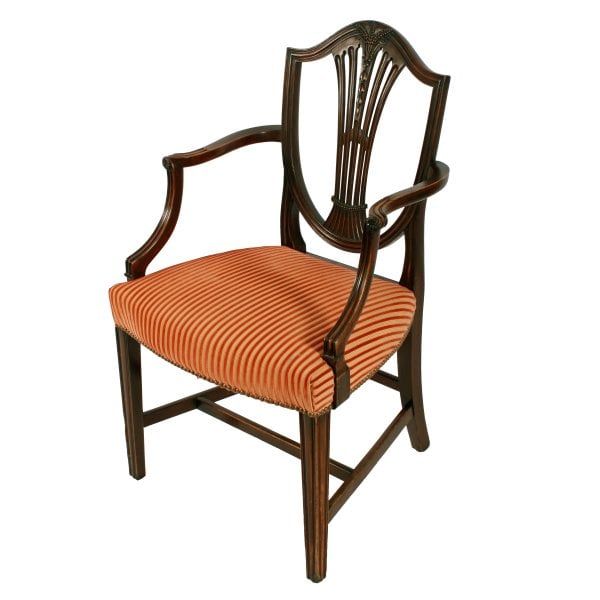 Antique Hepplewhite Style Elbow Chair 