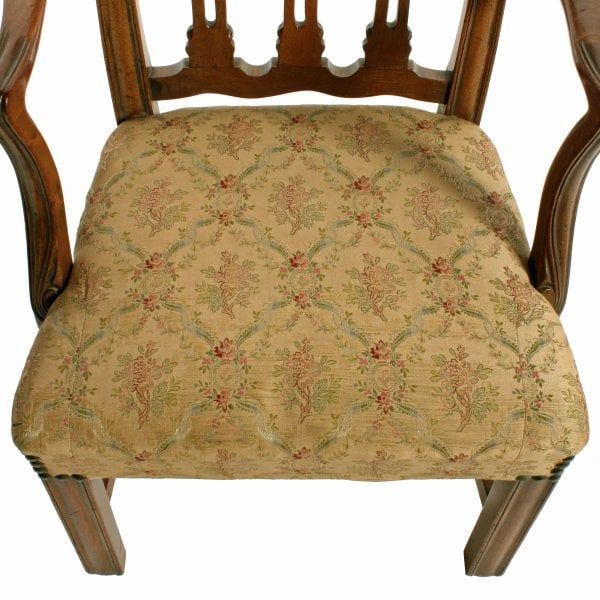Antique Chippendale Style Child's Arm Chair 