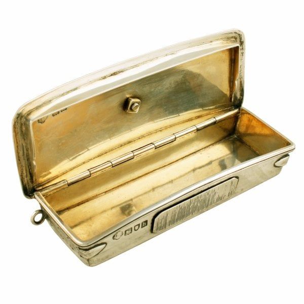 Antique Sterling Silver Military Dress Cartridge Box 