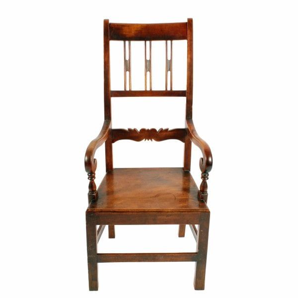 Antique Scottish Birch Country Chair 