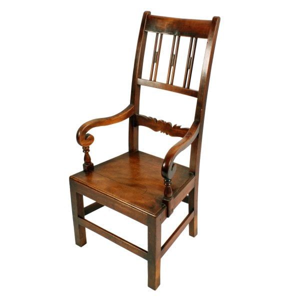 Antique Scottish Birch Country Chair 