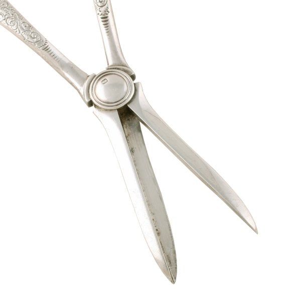 Antique Sterling Silver Grape Scissors 