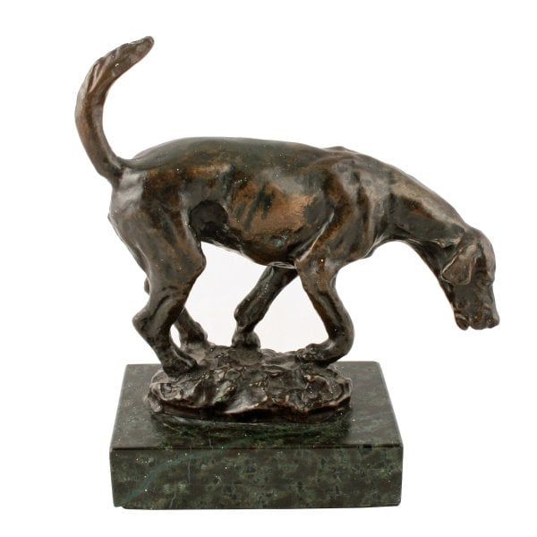 Antique Bronze Figure of a Hound 