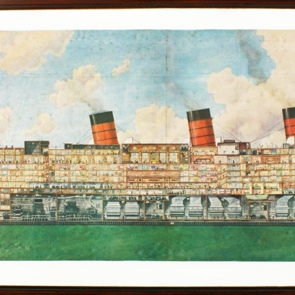 Antique Framed 'Queen Mary' Print 