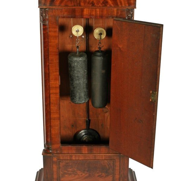 Antique Georgian Painted Dial Grandfather Clock 
