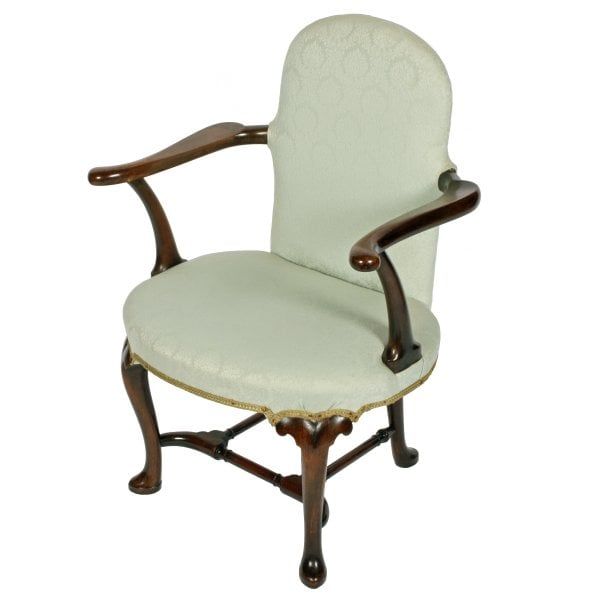 Antique Queen Ann Style Writing Chair 