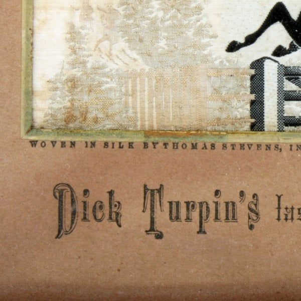 Antique Silk Stevengraph "Dick Turpin" 