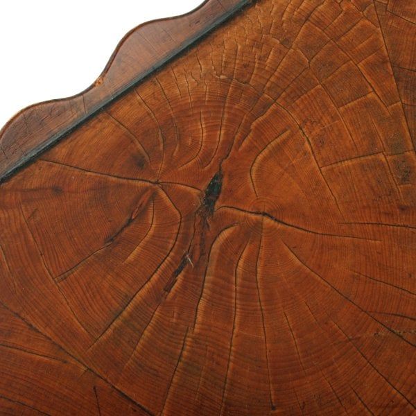 Antique Georgian Style Yew Wood Tray 