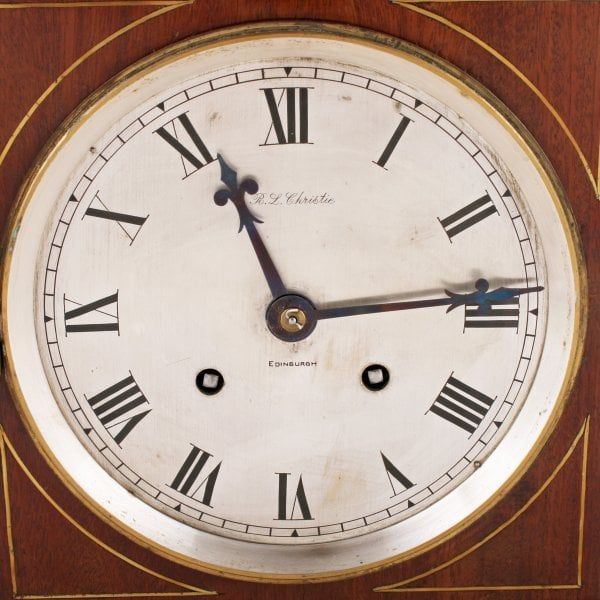 Antique Regency Style Mahogany Bracket Clock 