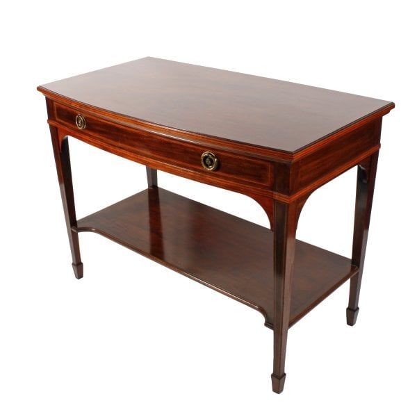 Antique Bow Front Side Table By Gillows 