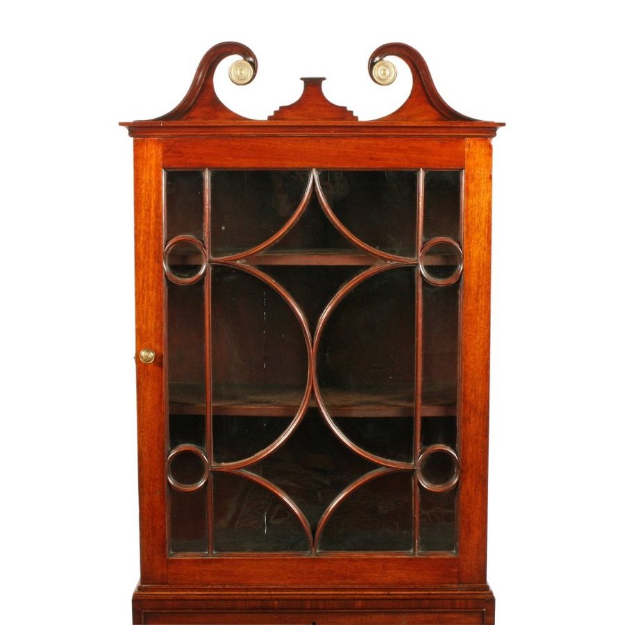 Antique Georgian Mahogany Dwarf Cabinet 