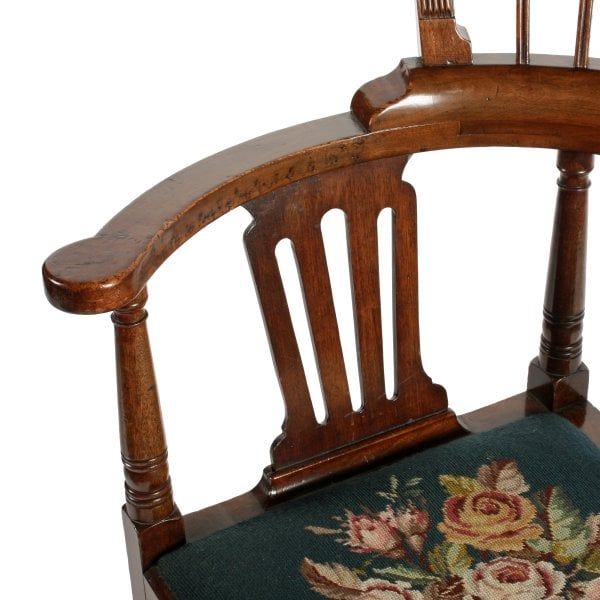 Antique 18th Century Georgian Corner Arm Chair 