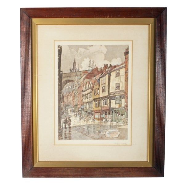 Antique Three Lithographs of Newcastle 
