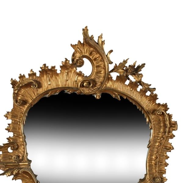 Antique Georgian Carved Gilt Wood Mirror 