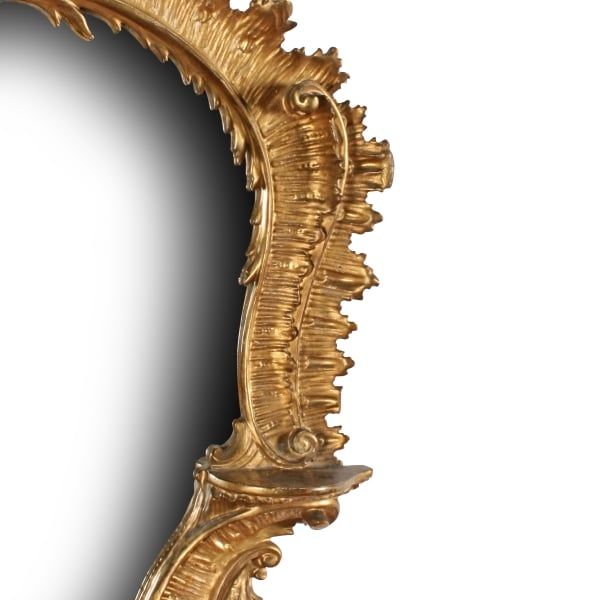 Antique Georgian Carved Gilt Wood Mirror 