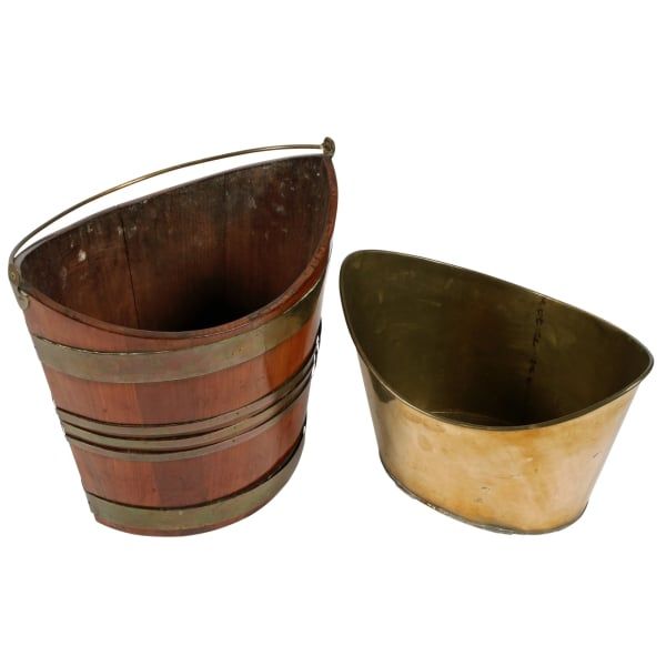Antique Dutch Peat or Oyster Bucket 