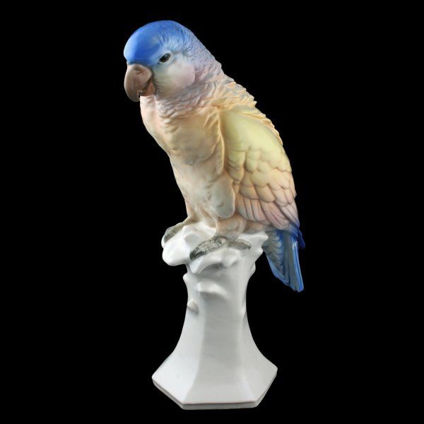 Antique Karl Ens Porcelain Parrot 