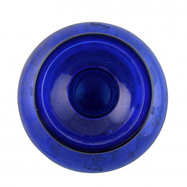 Antique Scottish Blue Glass Decanter 