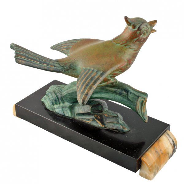 Antique Art Deco Bronze Bird 