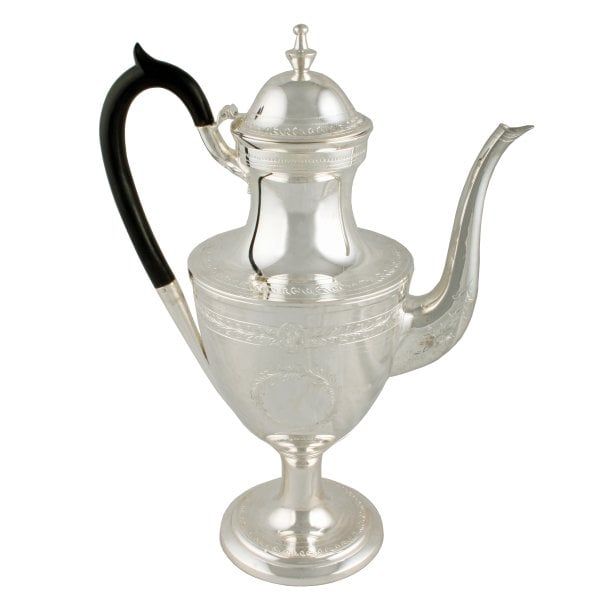 Antique Silver Plated Coffee Pot 